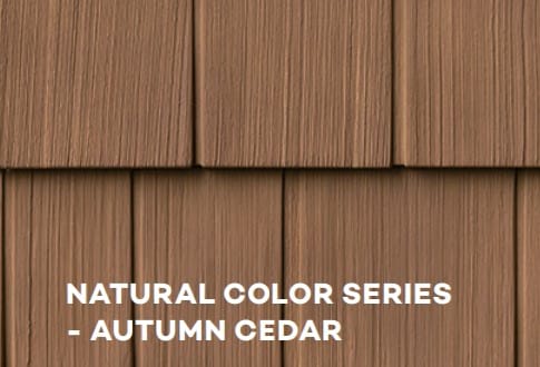 Cedar shake siding panels.