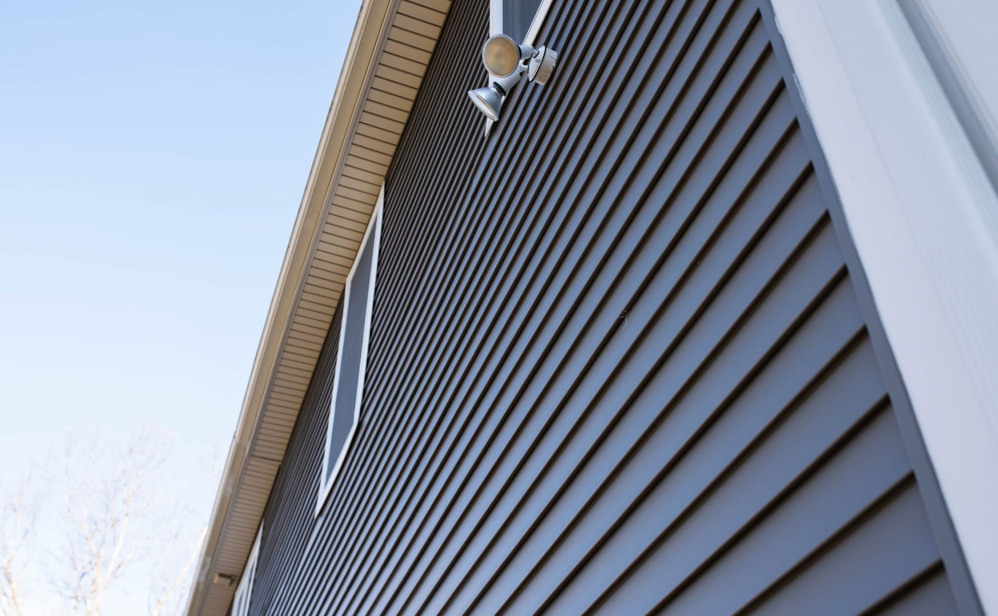Low Angle Pacific Blue CertainTeed Siding