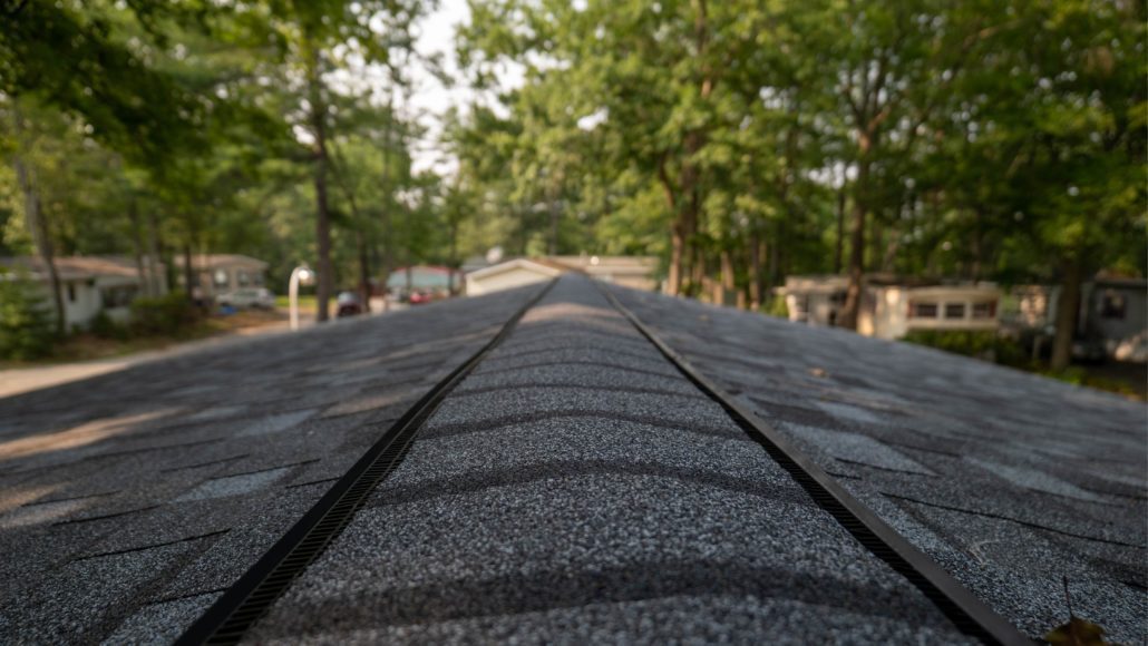 Asphalt roof