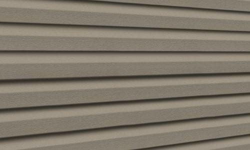 Dark tan Premium Pointe vinyl siding.