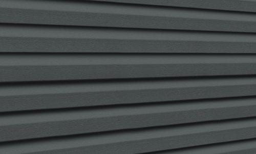 Black Premium Pointe vinyl siding panels.